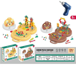 GL geliştirmek yapı ve tasarım 3D bulmacalar aracı Set eğitici oyuncaklar bebekler için sihirli Montessori Paly araç - Product Image 3