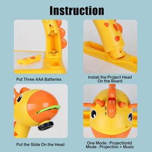Jumon <strong>Cartoon</strong> Lcd Drawing Board Table Pad Painting Writing Tablet Typing Board Zeichenbr Sketch Projector <strong>Kids</strong> <strong>Art</strong> Drawing - Product Image 5