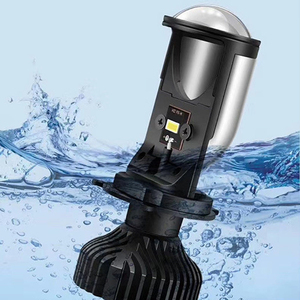 Left Hand Drive 70W 5500K <strong>LED</strong> H4 Headlamp Retrofit High Low Light H4 9003 <strong>LED</strong> Mini Bi-<strong>LED</strong> Projector Headlight Len for Motorcycle - Product Image 3