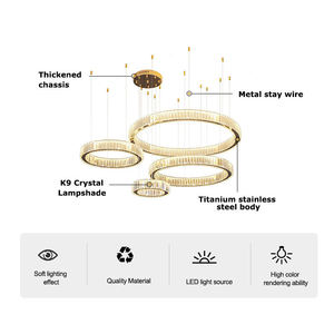 Oem odm אלומיניום אלומיניום מנורת גוף אנטי flicker חדר שינה כדור מודרני דקורטיבי הוביל נברשת לבית
