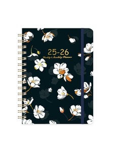 定制A5阅读日志笔记本活页螺旋装订书带线缝纫评论日志日志 - Product Image 4