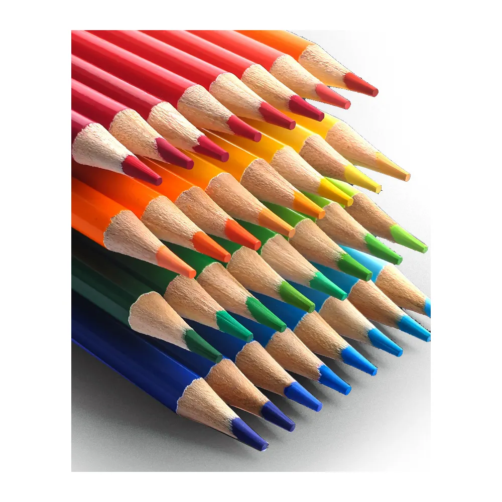 Crayon de couleur supérieure aven71 CE pass 72/100/120, crayons de dessin colorés, avec boîte en fer-blanc