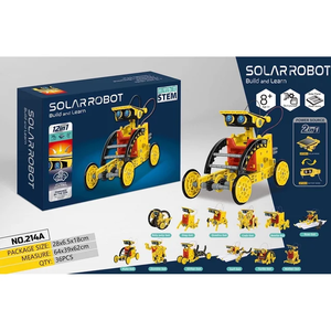 DIY Solar Robot Kits High-Tech Science Toy 12 in 1 Develop Educational Solar Powered <strong>Learning</strong> Robotic <strong>Programming</strong> Toys for Boys - Product Image 6