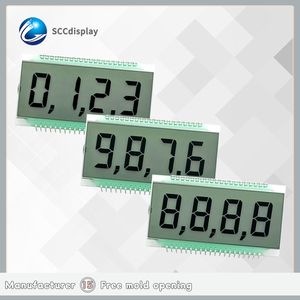 Fabrik preis lcd-bildschirm SJXD-44212 grau segment lcd display TN grau Positiv 3.0V kontrast reiche anzeige 7 segment - Product Image 1