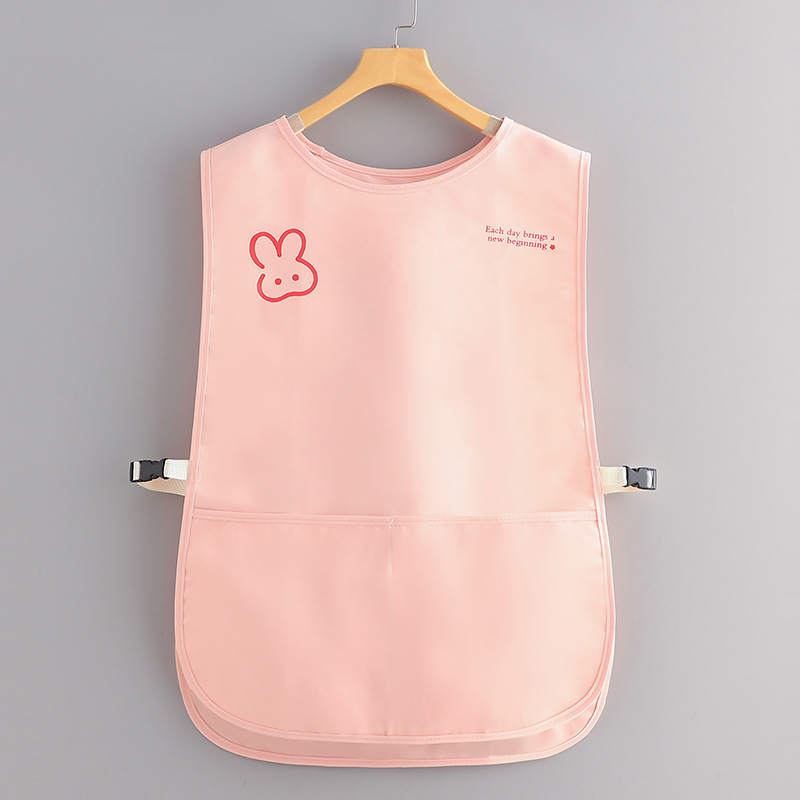 Tablier gilet rose style crème - Pas besoin de sécher les mains