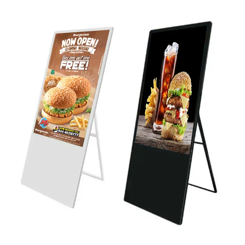 32 43 49 55 65 Inch Portable Digital Poster Lcd Advertising Signage Display Full touch screen kiosk