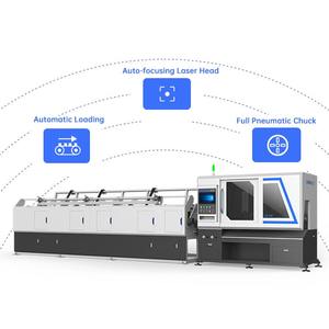 Automatisches Be-und Entladen von Rund-und Vierkantrohr-Faserlaser schneide maschinen Rohrs chneide maschine zum Verkauf - Product Image 1