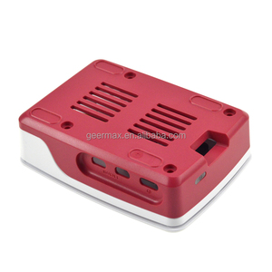 Geermax <strong>Case</strong> for <strong>Raspberry</strong> <strong>Pi</strong> 5 Red and White Band Fan <strong>Raspberry</strong> Pi5 Generation Official Original Box - Product Image 3