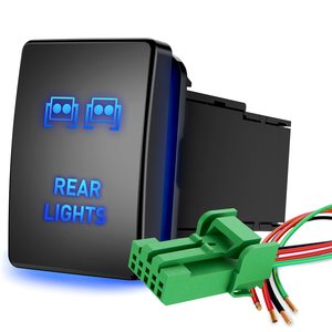 12V Botão Interruptor Azul Interruptor LED para Vários Toyota Tacoma Tundra FJ Cruiser Modificação Do Carro Iniciar Estilo Interruptor
