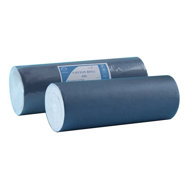 Design attrayant médical personnalisé 50g 100g 200g rouleau de gaze de coton rouleau de coton absorbant