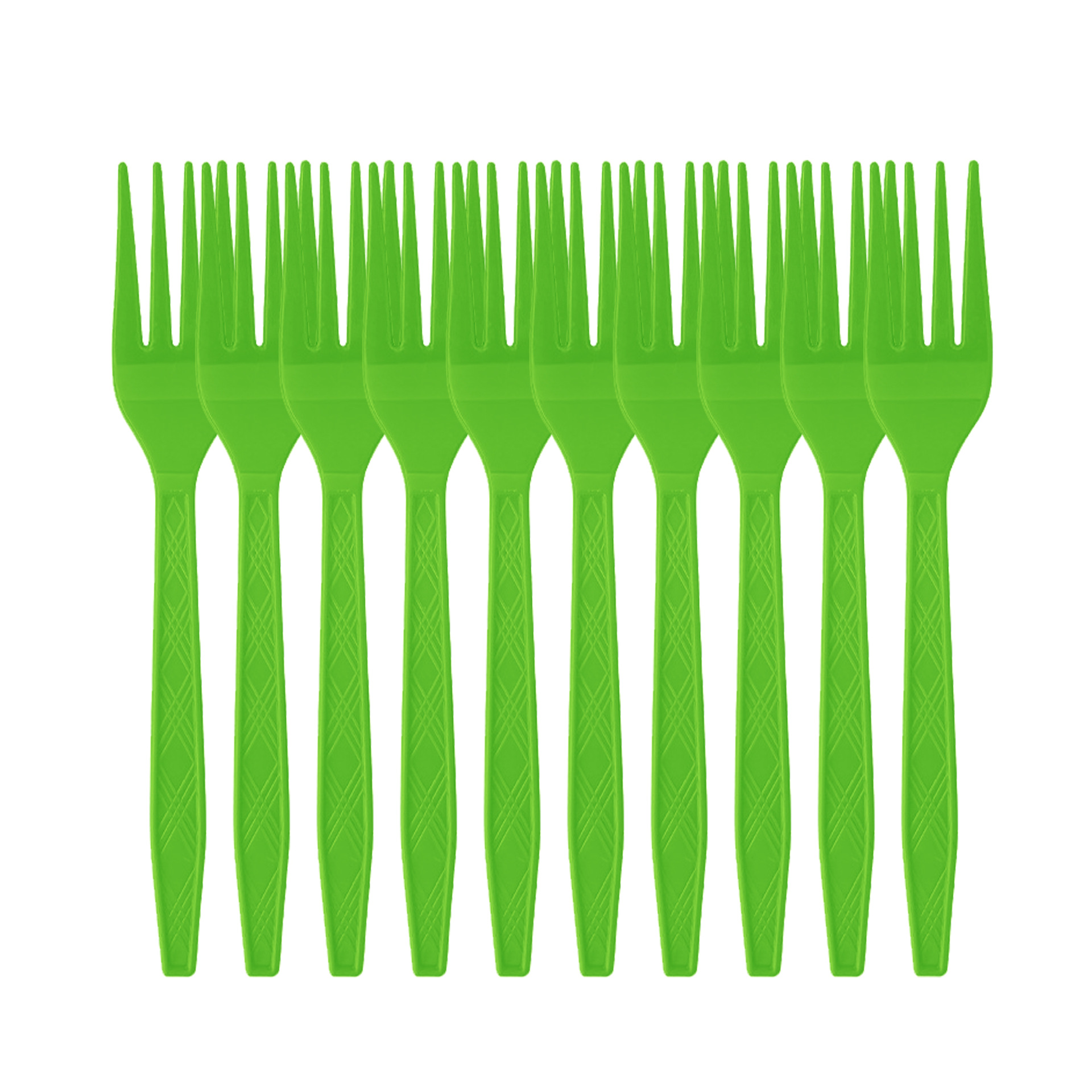 Fourchette verte 10 pièces