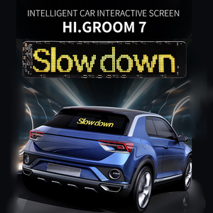 Großhandel Digital Program Interactive Sign Message Transparenter Auto-Bildschirm LED-Heckscheiben-Display für Innen-und Außenwerbung - Product Image 2