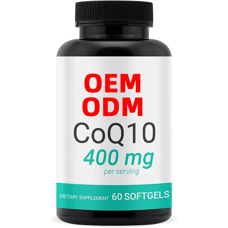 CoQ10 400mg Softgels Premium coenzima Q10 200mg Softgel Liquid Softgels