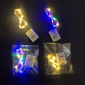 Vendita calda 1M 2M 3M alimentate a batteria ghirlanda luci Decorative a LED a pulsante di luce a filo di rame fata - Product Image 6