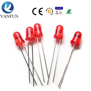 Vanfun Professional 5V Max LEDダイオード逆ボルタ穴ケース3mmサイズ信号照明用赤色LEDアプリケーション - Product Image 6