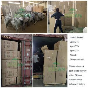 ZUOAN – chaises de salle à manger en polypropylène coloré, Sillas de jardin extérieur moderne empilable Pp Restaurant café chaise nordique en plastique - Product Image 5