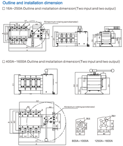 OEM เครื่องกำเนิดไฟฟ้าแบบสวิตช์4 P 4เสา,ไฟฟ้า ATS 100A 16A 20A 80A 63A - Product Image 6