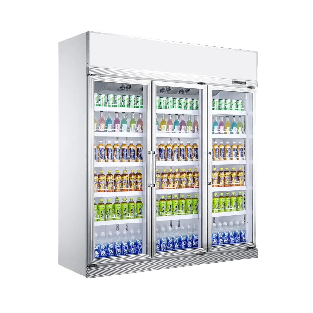 Belnor/Huahui frigorifero commerciale economico 1500L grande display frigorifero famiglia fare usato supermercato bevande display congelatore