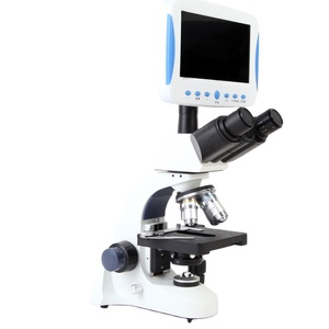 Equipo de laboratorio, microscopio estéreo Binocular con fuente de luz ajustable, arriba y abajo - Product Image 1
