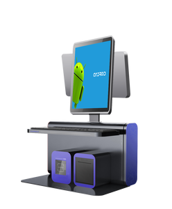 Moderno puede integrar escáner de código Qr Android Pos dispositivo Pc escritorio verdadero sistema Pos de pantalla táctil plana con impresora integrada de 80Mm/ - Product Image 3