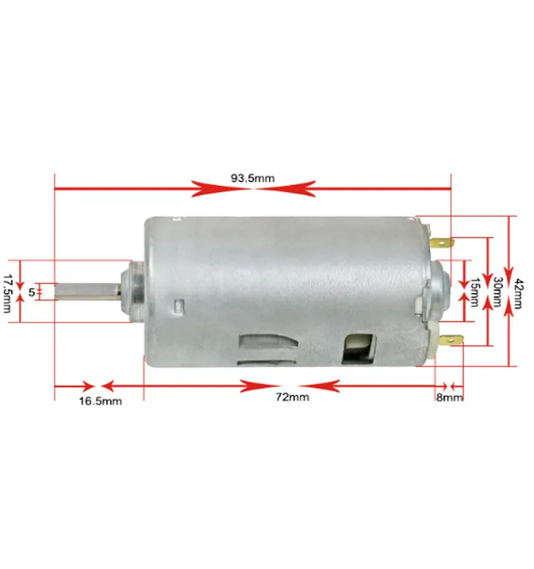 Hot Koop Perpetual 12 Volt High Power Elektrische Motoren Permanente Magneet Geborstelde Dc Motor 795