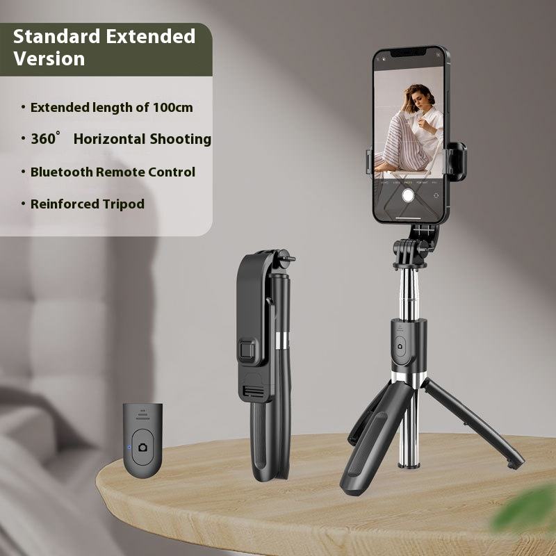 (Noir) Perche à selfie Bluetooth 1 m