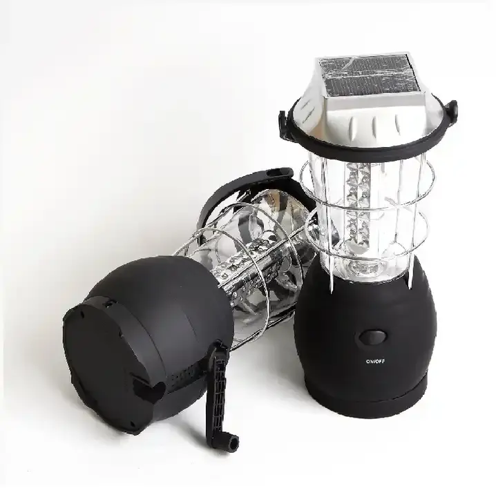 Lanterna de acampamento LED com manivela USB recarregável, lâmpada de luz noturna de emergência para barraca de acampamento, caminhadas, jardim e pátio