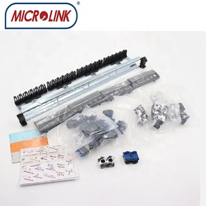 法国型可拆卸加载24端口19英寸网络配线架UTP CAT6/CAT6A Rj45罗格朗非屏蔽配线架 - Product Image 6
