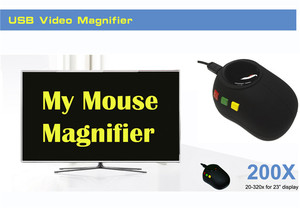SR028B Multi-Function Mouse Magnifier for TV PC Low Vision Reading Aid Magnifier - Product Image 2