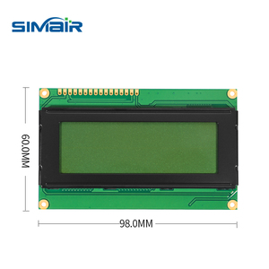 Modulo di caratteri Display schermo LCD 20x4 singolo colore ad alta definizione perno parallelo giallo saldabile 5V - Product Image 3
