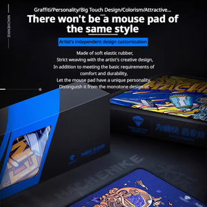 Fabrika Oem Machenike M1 3600dpi Rgb arka mekanik masaüstü oyun kablolu Usb bilgisayar fare Mouse Pad ile Set - Product Image 5