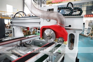 Máquina de fabricación de puertas de madera para armario de cocina, máquina enrutadora Cnc de sierra de cuatro lados, enrutador Cnc de anidación de 4 ejes - Product Image 6