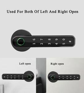 Telefon uygulaması. Uzaktan erişim kontrolü wifi anahtarsız giriş elektronik dijital kapı kilidi topuzu tuş takımı parmak izi tuya akıllı kapı kilidi - Product Image 5