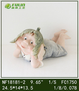 Toptan 10 \ "sevimli Elf reçine heykelcik heykeli ev bahçe dekorasyonu-'no Evil No Speak No talk No See' - Product Image 2