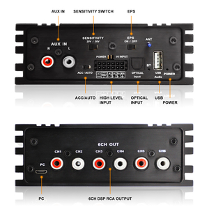 AudioWinner DSP46U Procesador de audio para automóvil personalizado Entrada inteligente de 4 canales Salida de 6 canales Procesador de señal digital Ecualizador - Product Image 2
