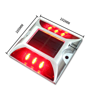 Năng lượng mặt trời đúc nhôm đường Stud nhấp nháy đêm cảnh báo đèn nhấp nháy xe tải đường vườn đường cao tốc nhấp nháy - Product Image 2