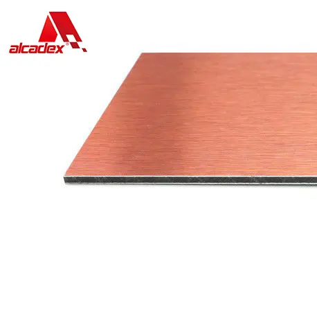 Pannelli compositi di alluminio della decorazione del rivestimento della parete della costruzione dello strato ACP/ACM del rame dello specchio del pannello sandwich di alluminio dell'oro dello specchio