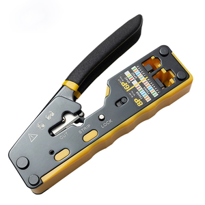 Buona qualità filo in acciaio Stripper pinze crimpper cavo di rete CAT7 tramite Eazy RJ45 strumenti di crimpatura per 6P 8P 4P - Product Image 1