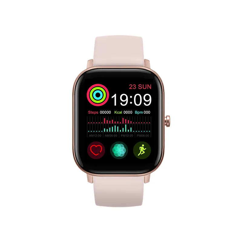 Prezzo basso Intelligente orologio con pressione sanguigna e la frequenza cardiaca impermeabile passo contatore silicone avanzato smartwatch per IOS android