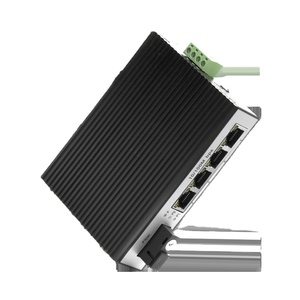 شبكة الألياف البصرية محول ايثرنت DIN السكك الحديدية 4 10/100M RJ45 ميناء + 1 10/100M منفذ - Product Image 5