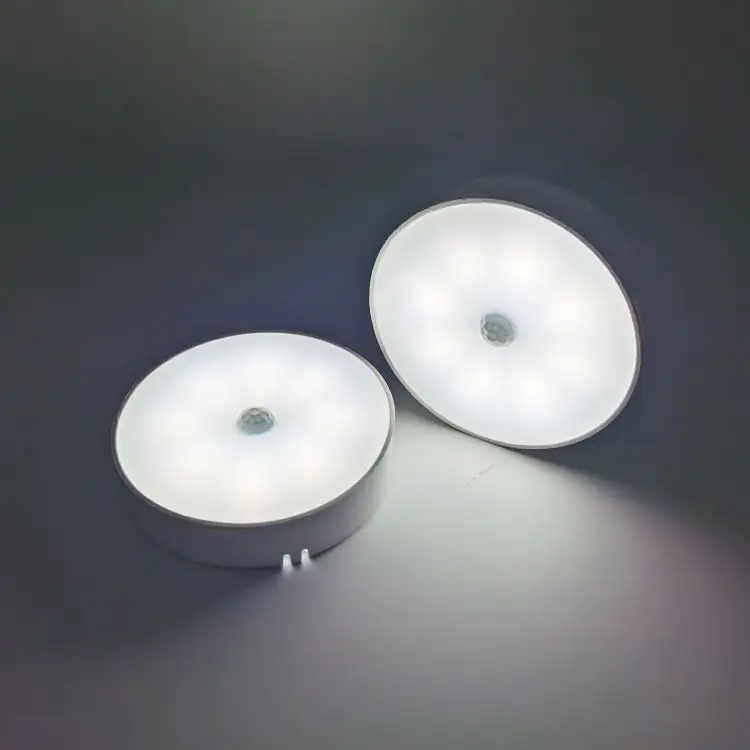 Lampada a sensore di movimento Pir a batteria lampada da parete per interni lampada per rivelatore automatico sensore Wireless luce notturna a LED