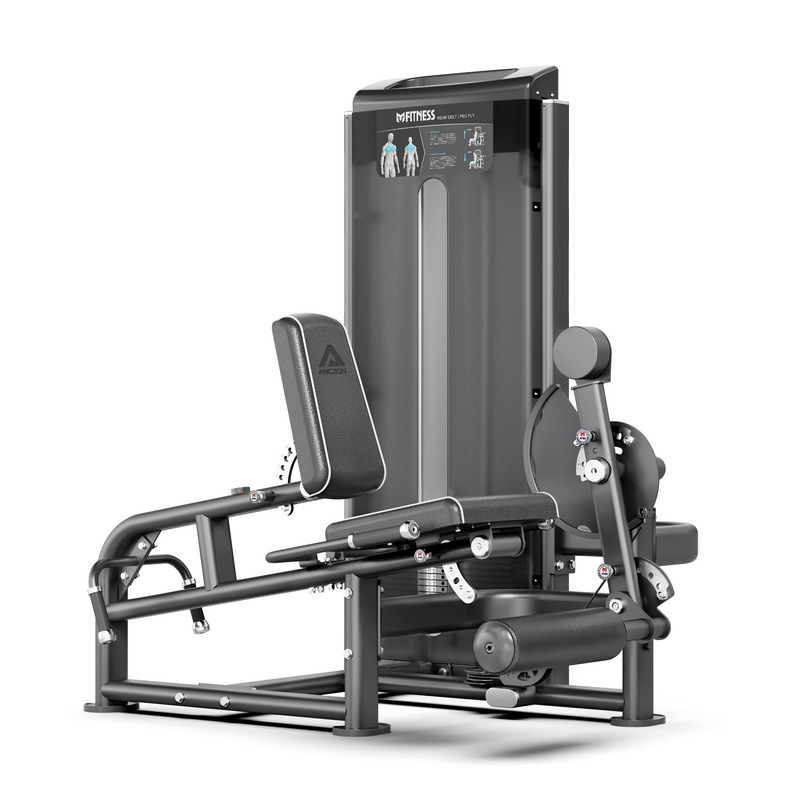 Machine F2087 pour flexion des jambes en position allongée et extension des jambes assise