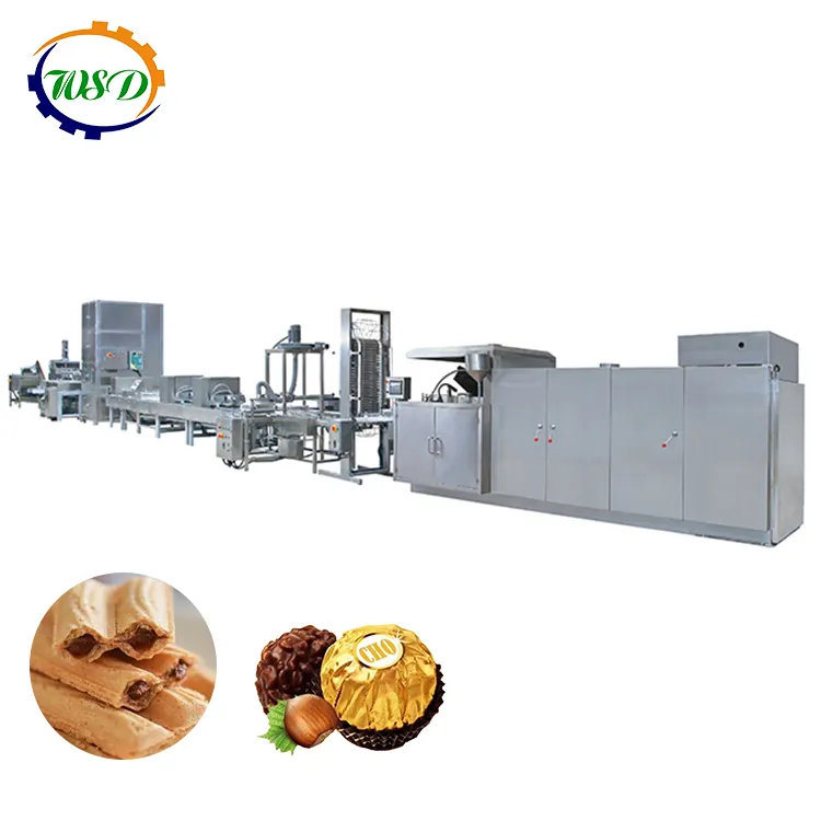 Commercial Wafer Chocolate Ball Machine High Efficient Waffle Baking Equipment Snack Machines Low Consumption Biscuit Machine