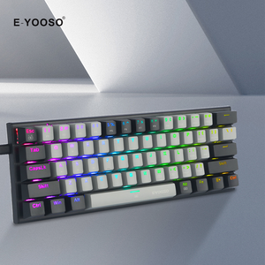 Teclado mecánico para juegos Diseño ergonómico Nueva tendencia Barato Teclado de computadora de 61 teclas Teclado conectado RGB - Product Image 5
