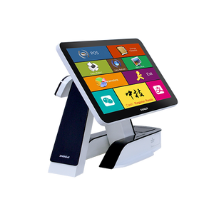 Сенсорный экран Zhongji A6 Posiflex емкостный I3 Checker цена Windows Pos система epos банкоматы с кард-ридером/ - Product Image 1