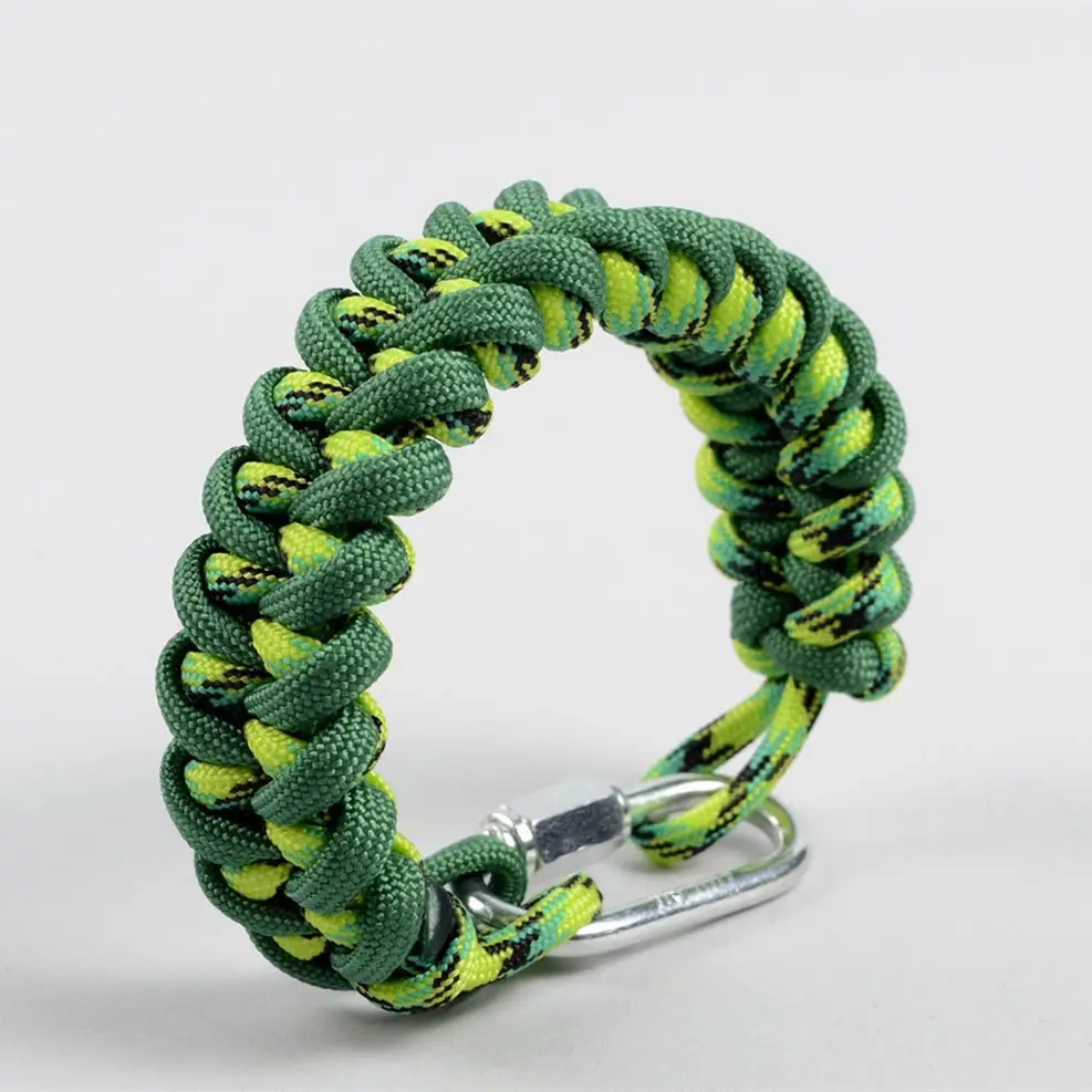 Pulsera de paracaídas para hombre, brazalete de supervivencia, Paracord, regalo, 550