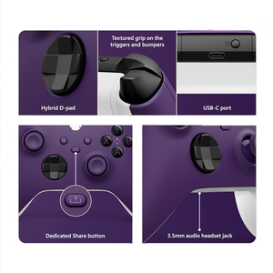 Xbox serisi için kablosuz BT oyun denetleyicisi X çift titreşim Video Gamepad PC Xbox One oyun Joystick için - Product Image 2