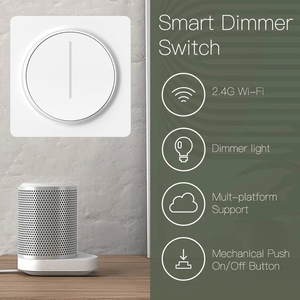 WiFi programma Timer luminosità memoria EU tipo Touch Light Dimmer Switch lavoro con APP Tuya - Product Image 5