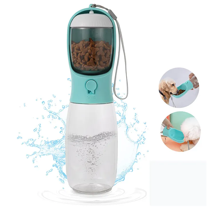 Bpa Gratis Foodgrade Lekvrij Draagbare Huisdieren Outdoor Wandelen Wandelen Reizen Water Dispenser Fles Hond Drinken Fles