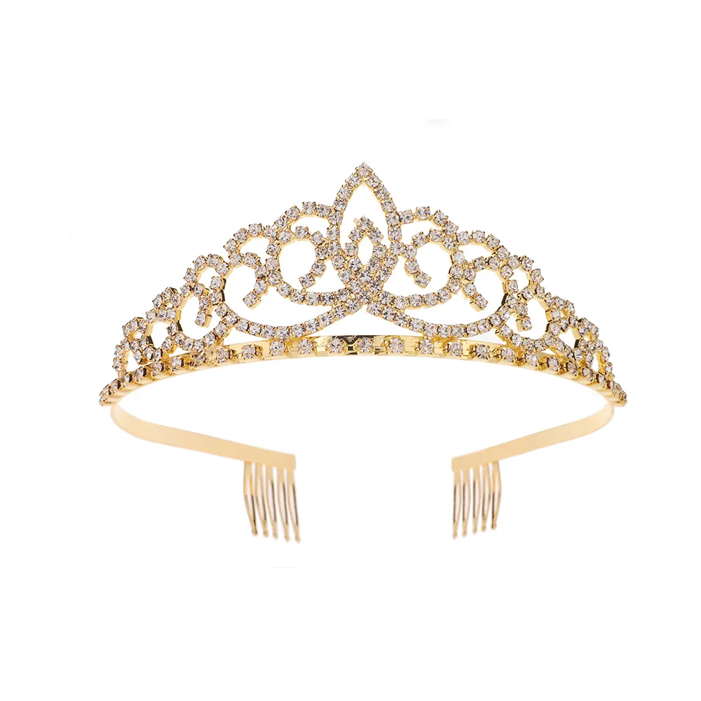 Crown Jewelry Crown Metal Comb Beautiful Tiaras and Crowns Headband